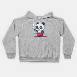 BBQ Panda Likes the Meat Kids Hoodie